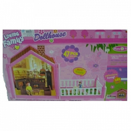 Кукольный дом игровой сборный 47 деталей 911
