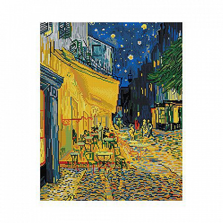 Алмазная живопись Picasso "Ночная терраса кафе" PD4050044