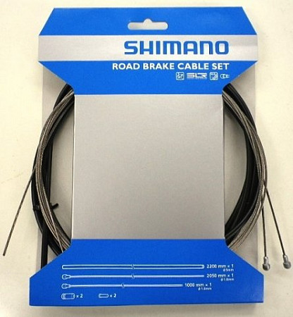 Трос тормоза с оплеткой Shimano 1000мм/2050мм Y80098019