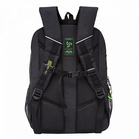 Городской рюкзак GRIZZLY RU-922-2 /1 black/light green