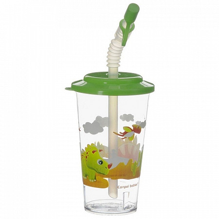 Поильник Canpol babies С трубочкой 320 мл 4/112 Green