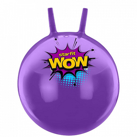 Мяч-попрыгун Starfit Wow 55 см с рожками GB-0402 purple