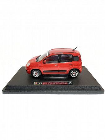 На картинке изображен Машинка Bburago 1:24 Fiat Nuova Panda (18-22123) red Машинка Bburago 1:24 Fiat Nuova Panda (18-22123) red