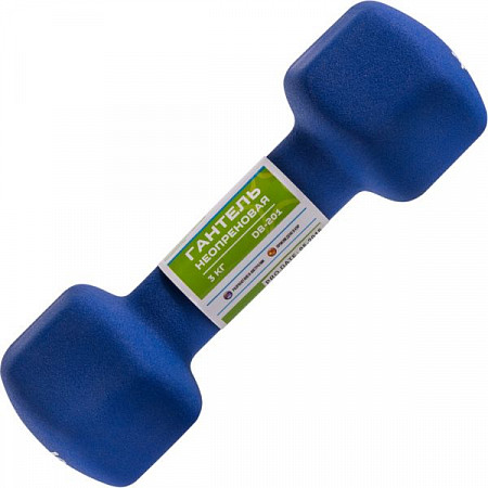 Гантель неопреновая Starfit DB-201 3 кг blue