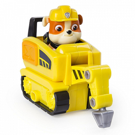 Мини машинка Щенячий патруль Paw Patrol с фигуркой Супер спасатели Крепыш 6044194