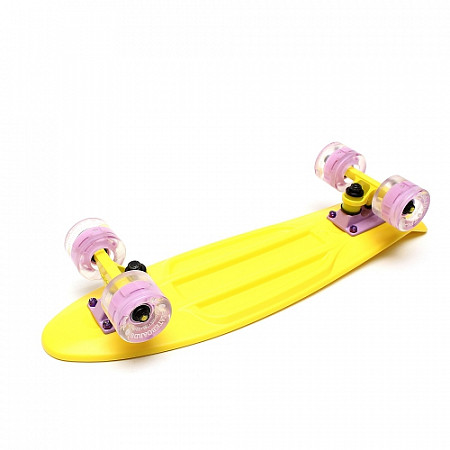 На картинке изображен Penny board (пенни борд) Triumf Active TLS-401L Milky yellow (2021) Penny board (пенни борд) Triumf Active TLS-401L Milky yellow (2021)