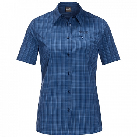 Рубашка женская Jack Wolfskin Centaura Shirt W dark indigo checks