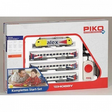 На картинке изображен Игровой набор Piko Пассажирский поезд Alex 57130 Игровой набор Piko Пассажирский поезд Alex 57130