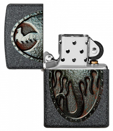 Зажигалка Zippo Metal Dragon Shield Design 49072 