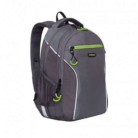 Школьный рюкзак GRIZZLY RB-963-1 grey/dark grey