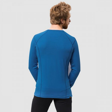 Футболка Jack Wolfskin Hollow Range Longsleeve Men blue