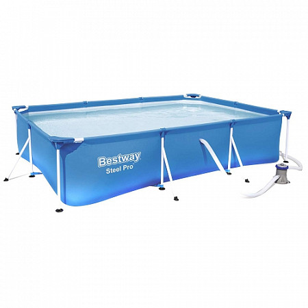 Каркасный бассейн Bestway Steel Pro 300x201x66см + фильтр-насос 56411