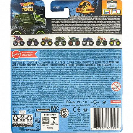 Машинка Hot Wheels Монстр Трак Triceratops 51/75 (FYJ44 HCP44) коллекция 2022