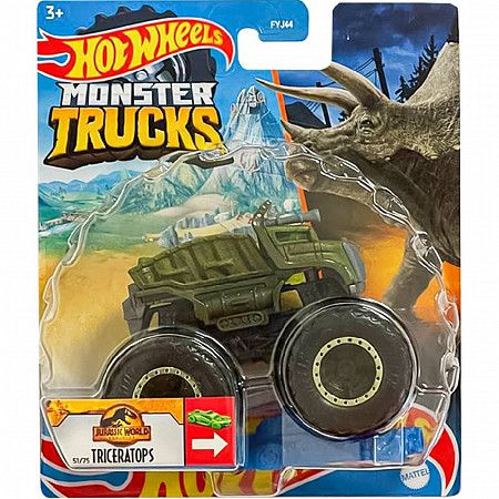 Машинка Hot Wheels Монстр Трак Triceratops 51/75 (FYJ44 HCP44) коллекция 2022