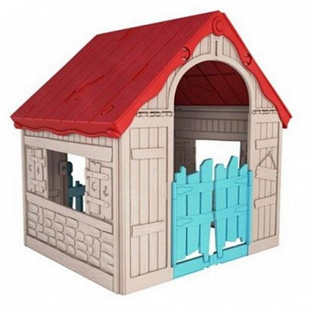 Игровой домик детский Keter Foldable Play House 228444 Beige/Red
