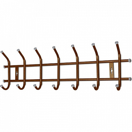 На картинке изображен Вешалка для одежды Nika настенная медный антик ВНТ7 Вешалка для одежды Nika настенная медный антик ВНТ7