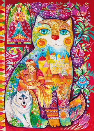 Пазл DaVICI Иван Царевич и серый волк 120 деталей