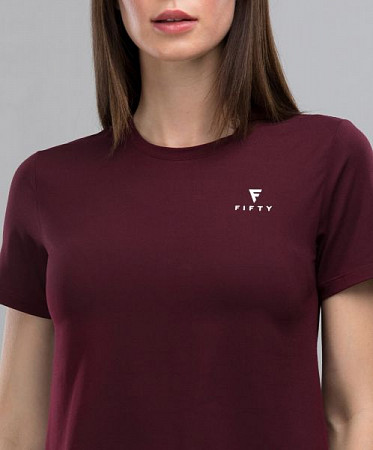 Женская спортивная футболка FIFTY FA-WT-0104-BRD burgundy