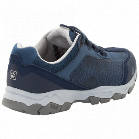 На картинке изображен Полуботинки женские Jack Wolfskin Rock Hunter Low W dark sky Полуботинки женские Jack Wolfskin Rock Hunter Low W dark sky