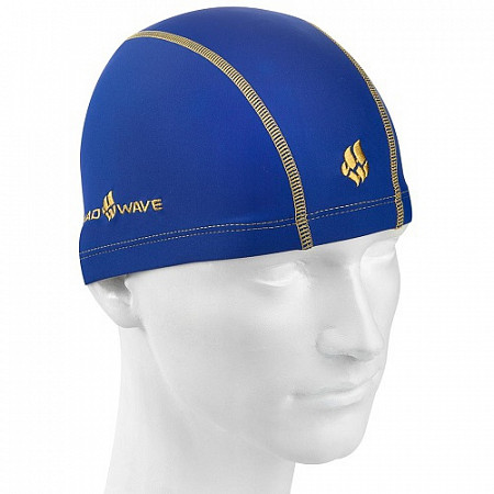 Шапочка для бассейна (плавания) взрослая Mad Wave Ergofit Lycra blue