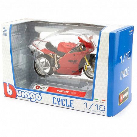 Мотоцикл Bburago 1:18 Ducati 998R (18-51000/18-51033)