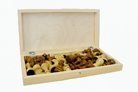 Шахматы обиходные парафинированные с доской арт. С-1в