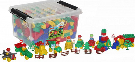 Конструктор строительный Полесье 396шт 55194