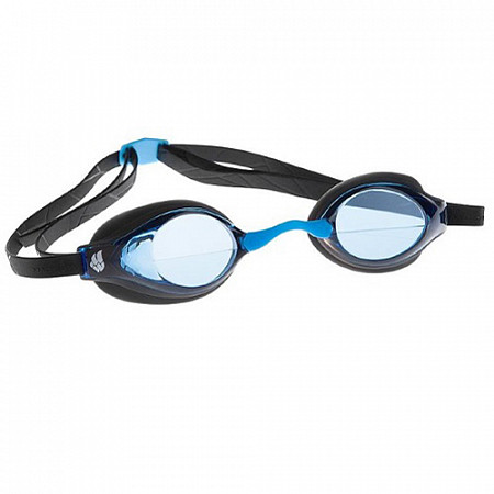 На картинке изображен Очки для плавания Mad Wave Record Breaker black/blue Очки для плавания Mad Wave Record Breaker black/blue