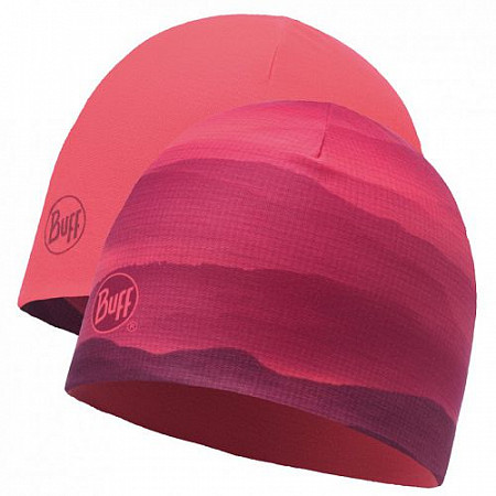 Шапка Buff microfiber reversible hat r-solid Pink fluor