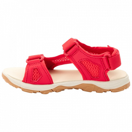 На картинке изображен Сандалии детские Jack Wolfskin Taraco Beach Sandal K red / champagne Сандалии детские Jack Wolfskin Taraco Beach Sandal K red / champagne