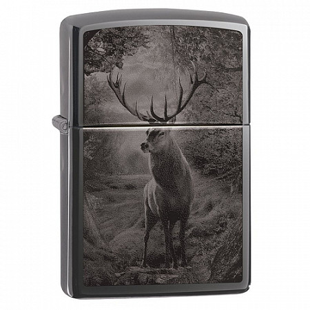 Зажигалка Zippo Deer Design 49059 black ice