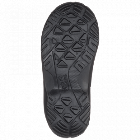 На картинке изображен Сапоги детские Jack Wolfskin Iceland High K black / burly yellow XT Сапоги детские Jack Wolfskin Iceland High K black / burly yellow XT