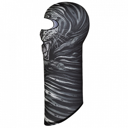 На картинке изображен Балаклава Buff Microfiber Balaclava Tiger Grey Балаклава Buff Microfiber Balaclava Tiger Grey