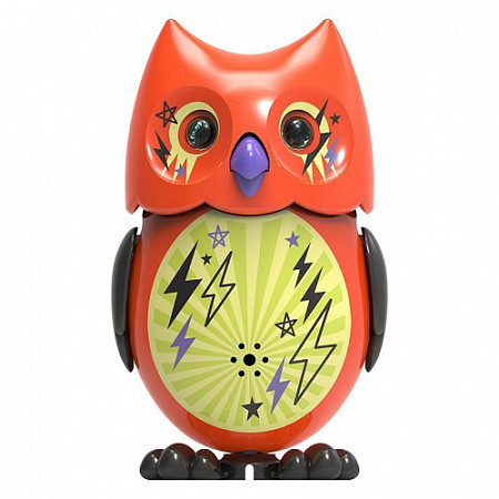 Игрушка Digifriends Сова с кольцом, оранжевая с черными крыльями 88285-10
