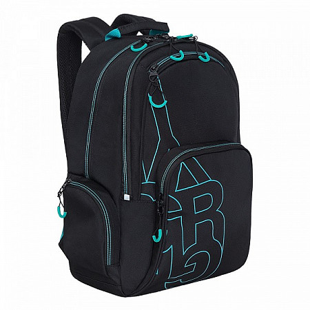 Рюкзак городской GRIZZLY RU-033-3 /3 black/turquoise