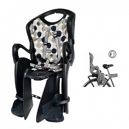 Велокресло для детей Bellelli Tiger Clamp 01TGTM00000 black bubbles