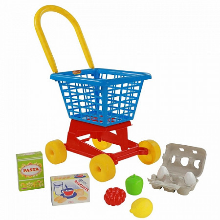 Игрушка Полесье Тележка Supermarket №1 с набором продуктов №2 67890