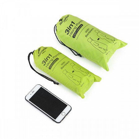Дождевик пончо-тент Naturehike 20D Green