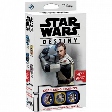 Настольная игра Hobby World Star Wars Destiny Destiny. Стартовый набор Оби-Ван Кеноби 181948