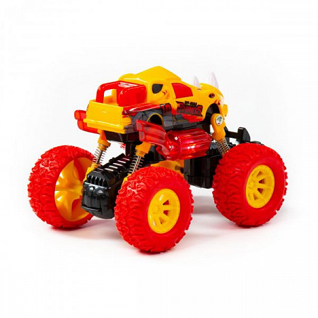 Автомобиль инерционный Полесье Монстр Ралли Носорог 78841 yellow