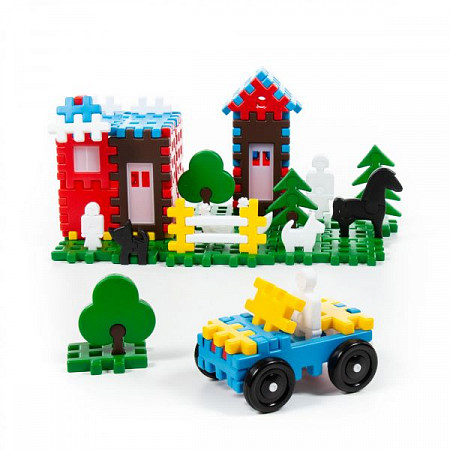 Конструктор Полесье Семья 235 элементов в мешке 0927