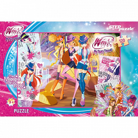 Пазлы Step Puzzle 120 "Winx" (Rainbow) набор 3