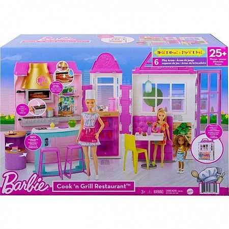 На картинке изображен Игровой набор Barbie Ресторан (GXY72) Игровой набор Barbie Ресторан (GXY72)