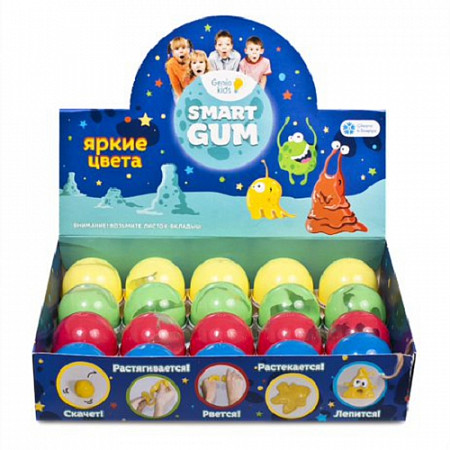 Пластилин для детской лепки Genio Kids Smart Gum в ассортименте HG01L