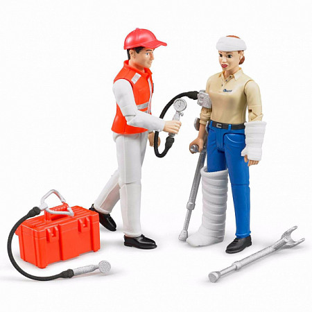 Фигурки Bruder Серия Скорая Помощь с Аксессуарами 62710