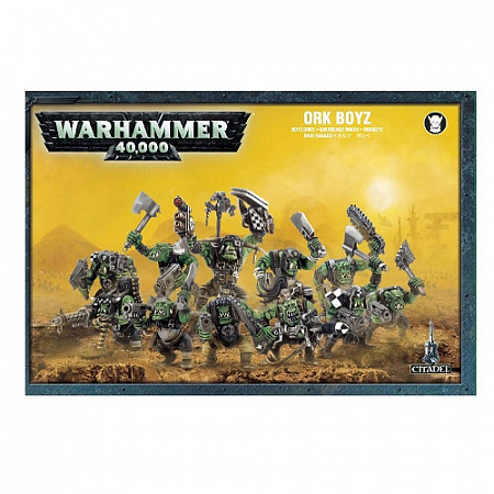 На картинке изображен Фигурки Games Workshop Warhammer: Ork Boyz 50-10 Фигурки Games Workshop Warhammer: Ork Boyz 50-10