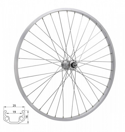 Колесо заднее Remerx 24" 507x19 702642 silver