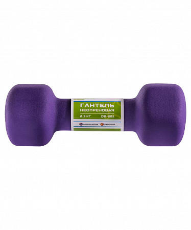 Набор гантелей неопреновых Starfit DB-201 2,5 кг violet