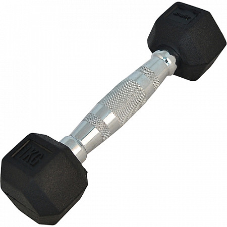 Гантель обрезиненная Starfit DB-301 1 кг Black