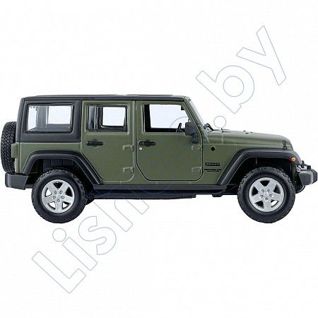 Машинка Maisto 1:24 Jeep Wrangler (31268) flat green